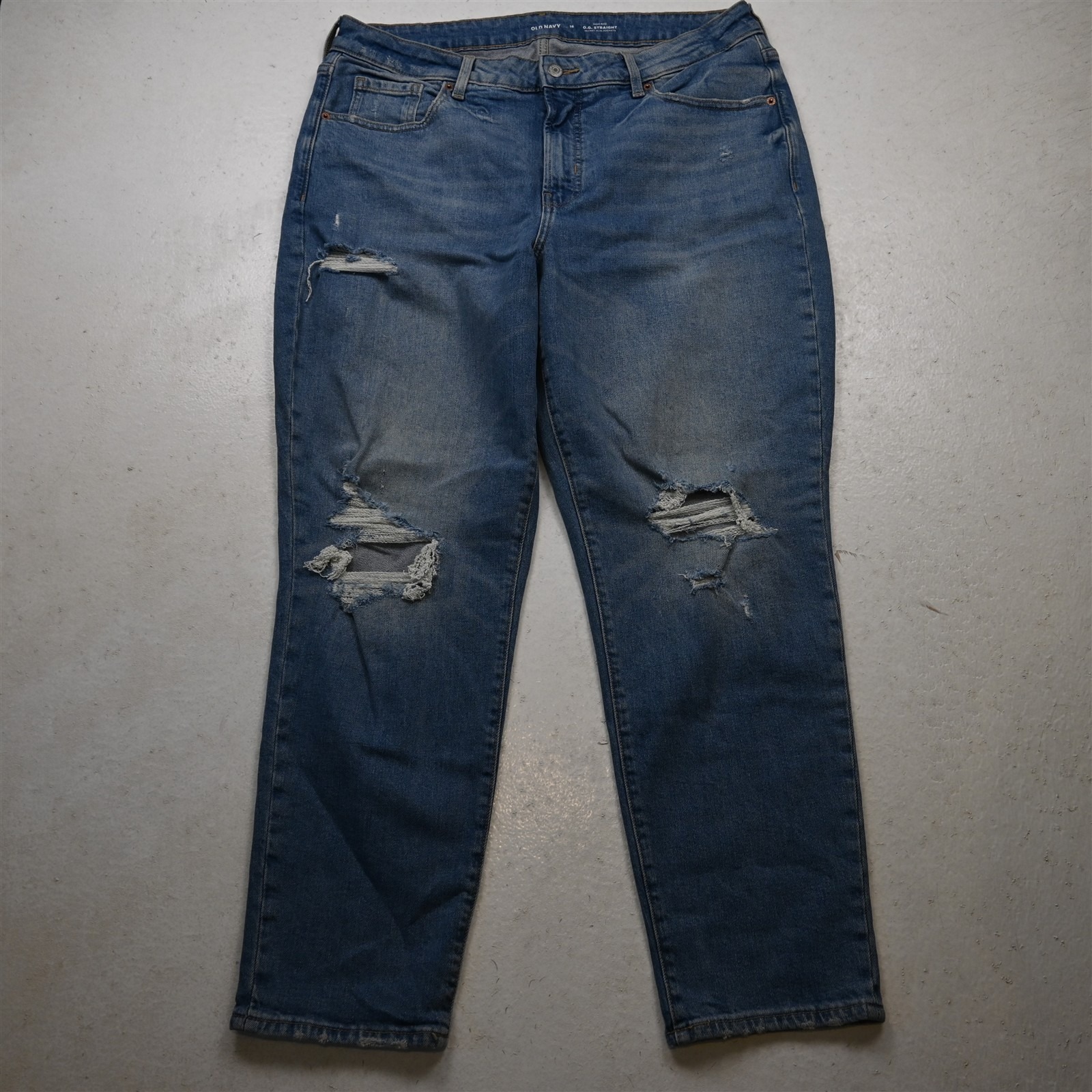 Old Navy 16 High Rise Og Straight Light Stretch Denim Womens Jeans